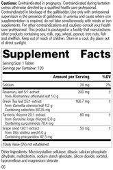 Vitanox®, 120 Tablets, Rev 06 Supplement Facts